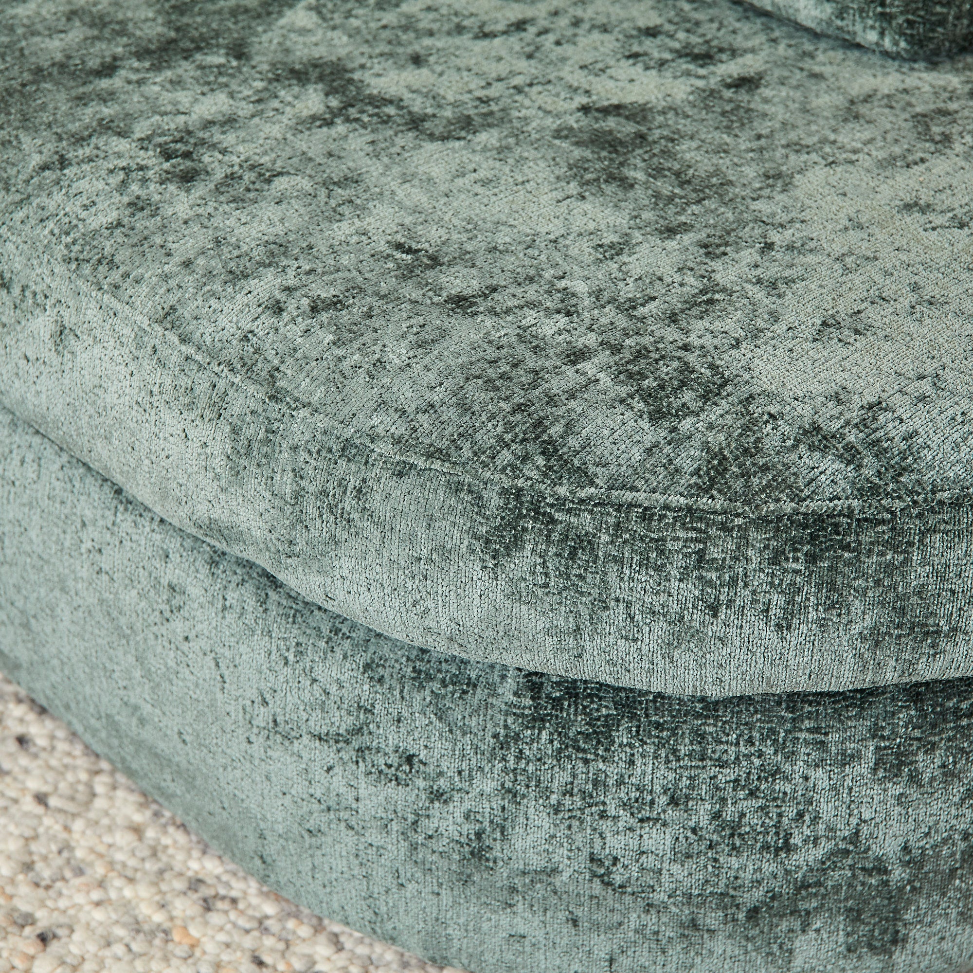 Hoekbank Alma | 2,5-Zits | Stof Trenza Groen