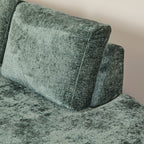 Hoekbank Alma | 2,5-Zits | Stof Trenza Groen