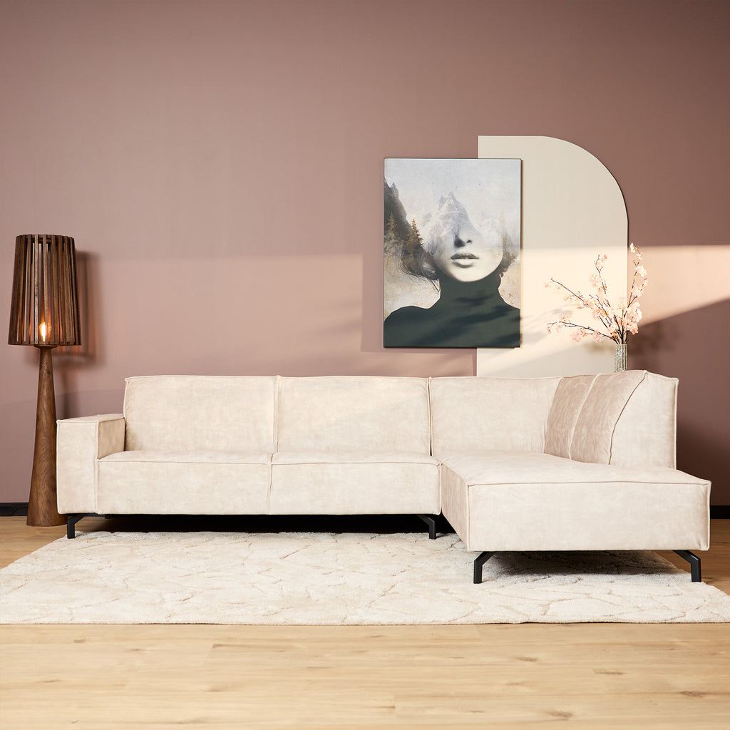 Hoekbank Floris | 2,5-Zits | Rechts | Velvet Beige