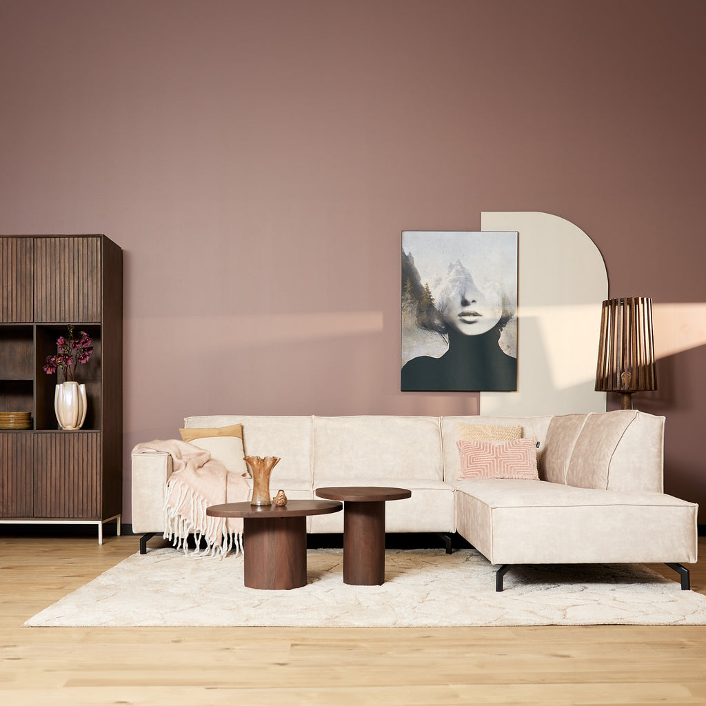 Hoekbank Floris | 2,5-Zits | Rechts | Velvet Beige