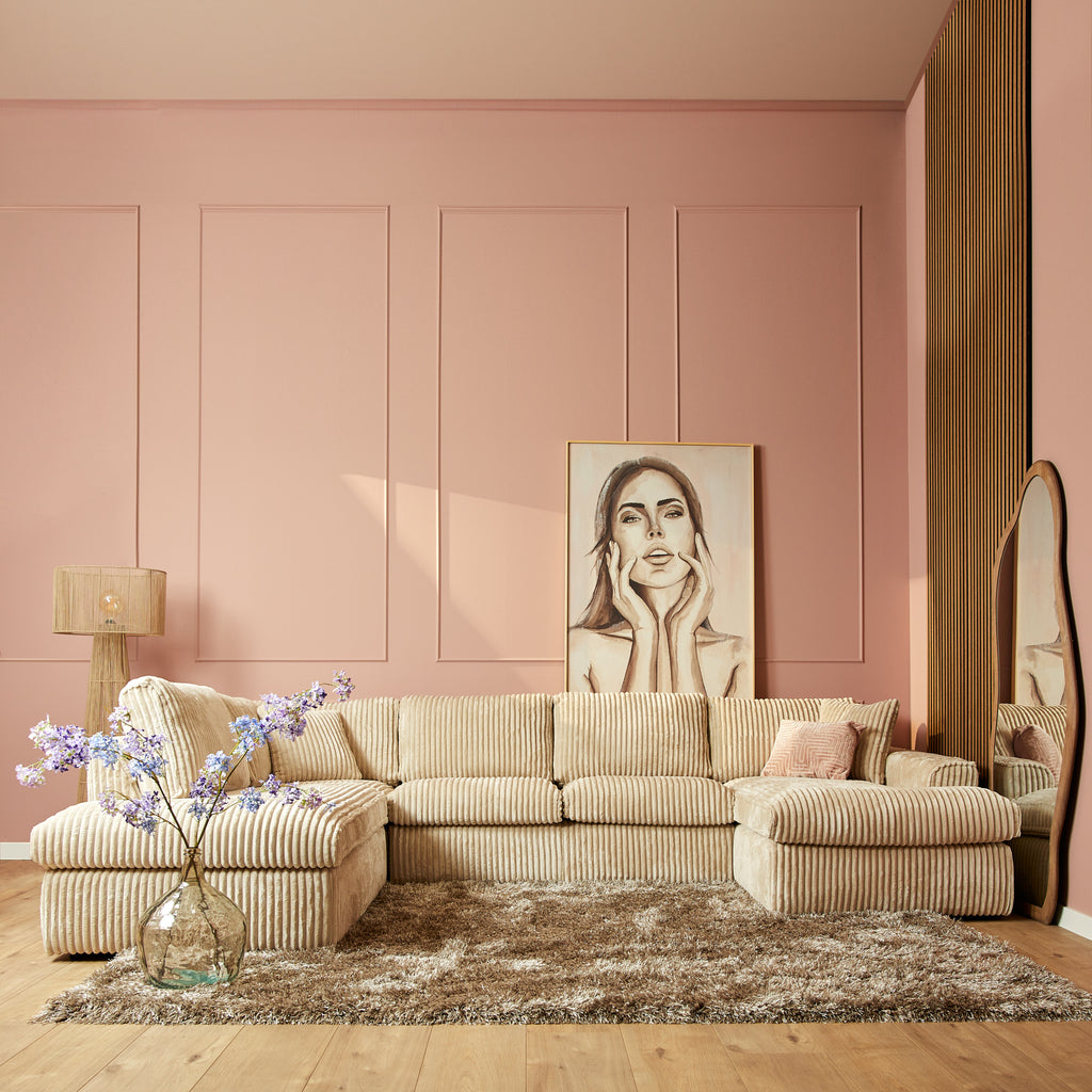 U-bank Teddy | Divan L + 2,5 ZA + Lounge R | Tilia 03