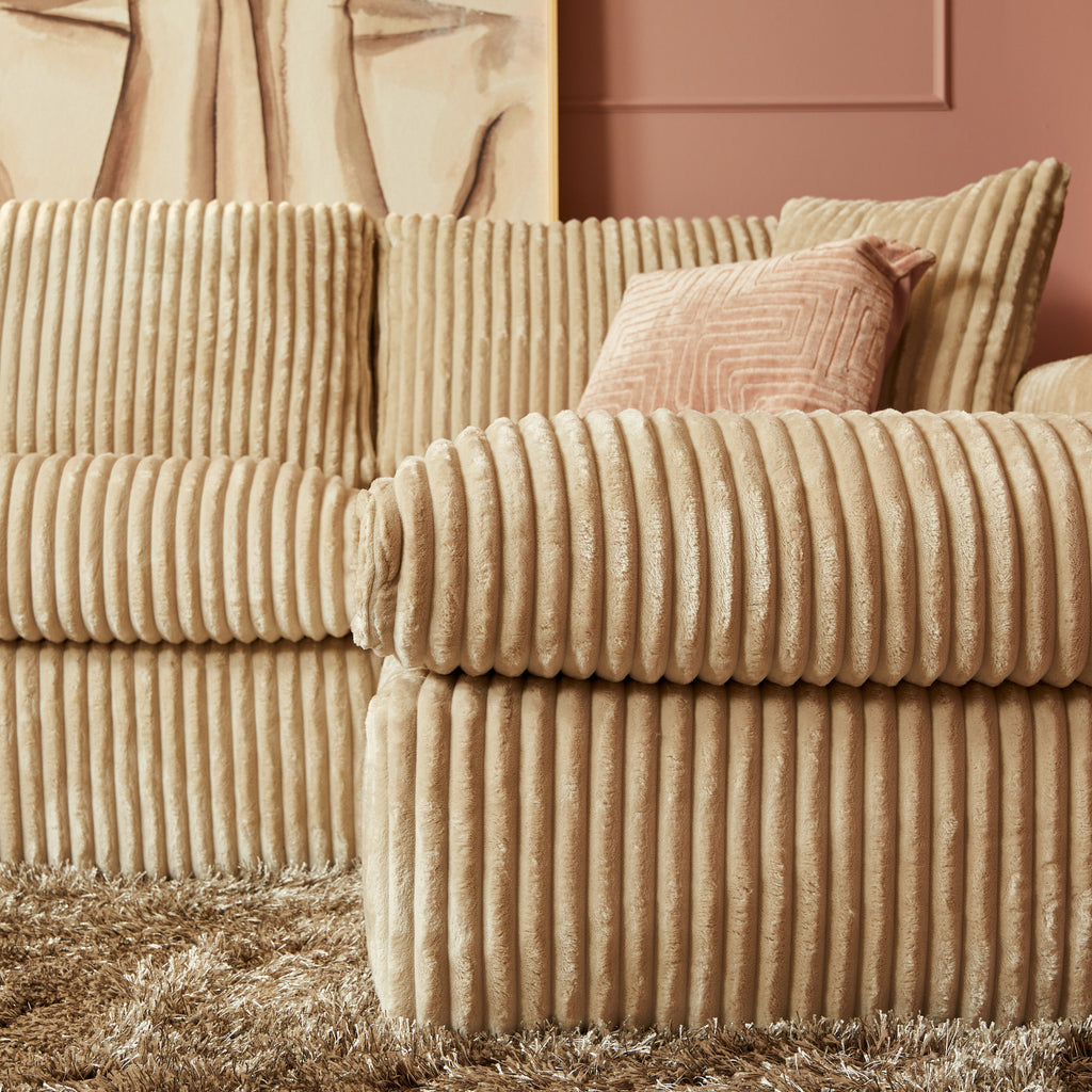 U-bank Teddy | Divan L + 2,5 ZA + Lounge R | Tilia 03