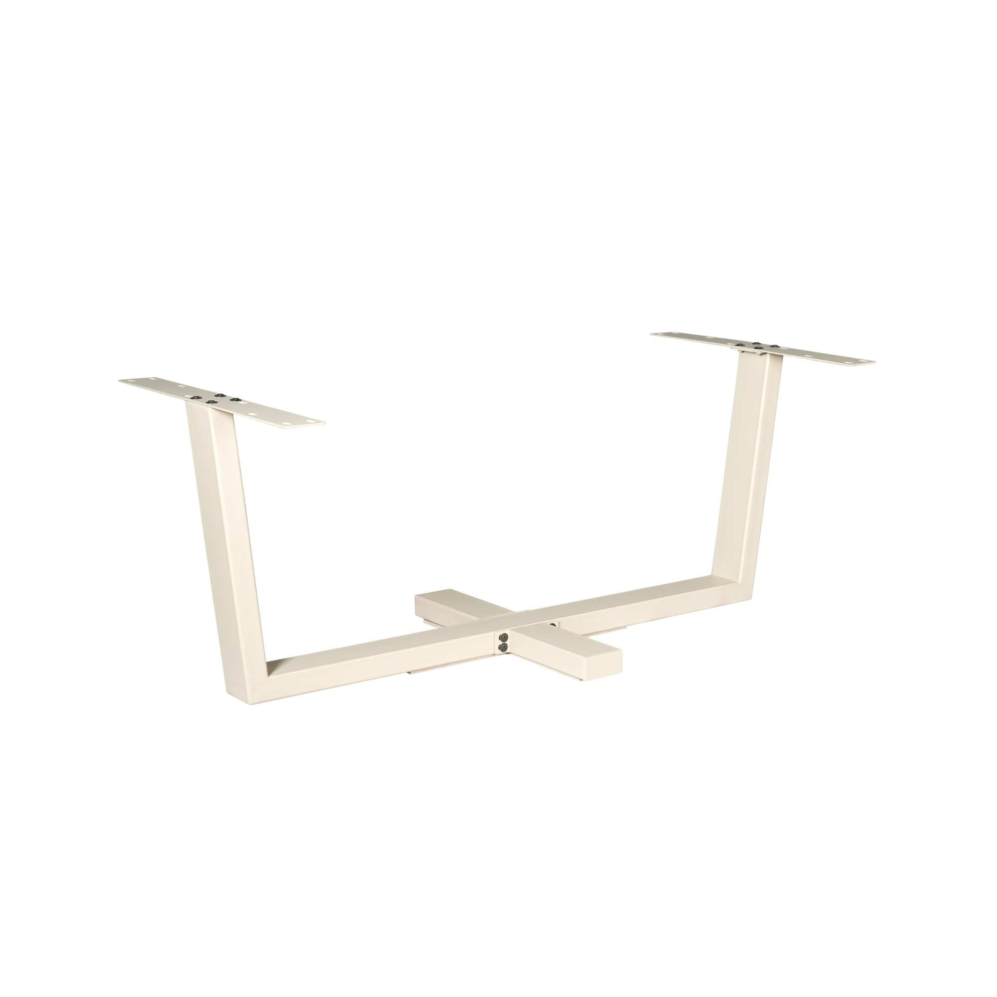 Tafelonderstel Kruispoot | Sand finish | Metaal