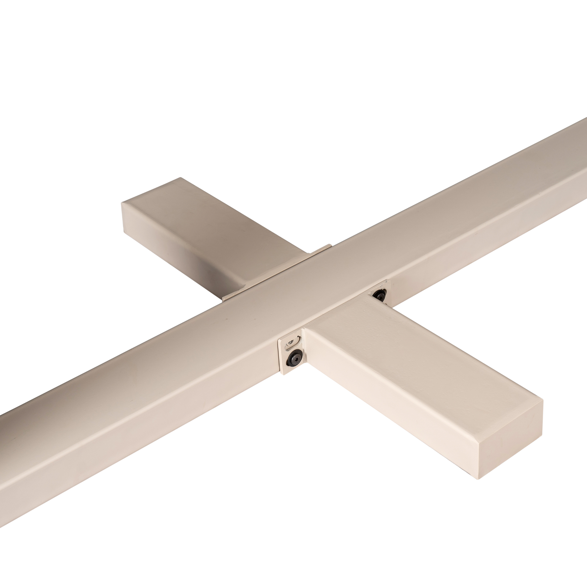 Tafelonderstel Kruispoot | Sand finish | Metaal