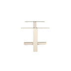 Tafelonderstel Kruispoot | Sand finish | Metaal