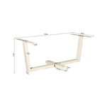 Tafelonderstel Kruispoot | Sand finish | Metaal