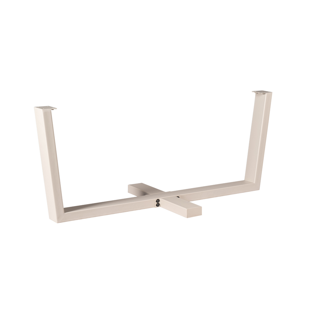 Tafelonderstel Kruispoot | Sand finish | Metaal