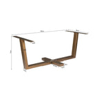 Kruispoot Metaal | Bronze finish | 180×80
