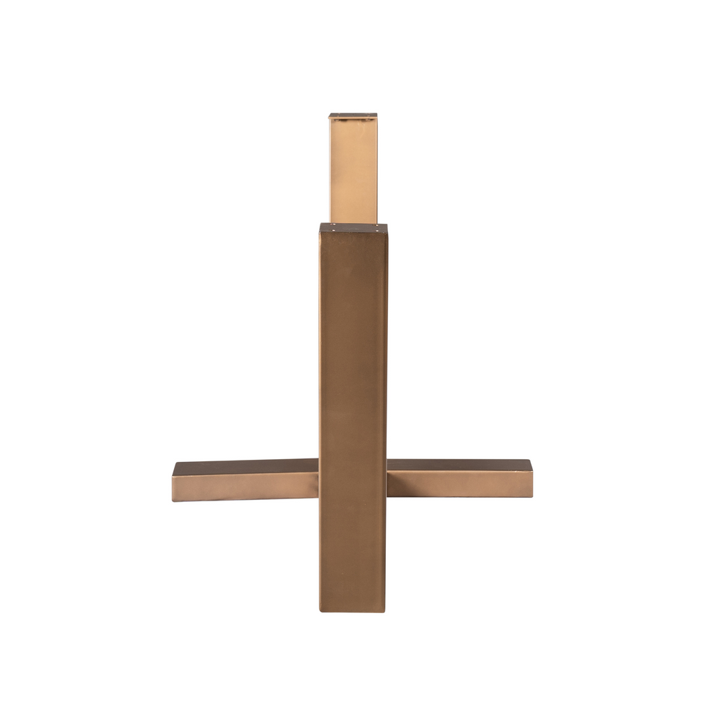 Kruispoot Metaal | Bronze finish | 180×80