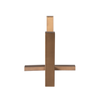 Kruispoot Metaal | Bronze finish | 180×80