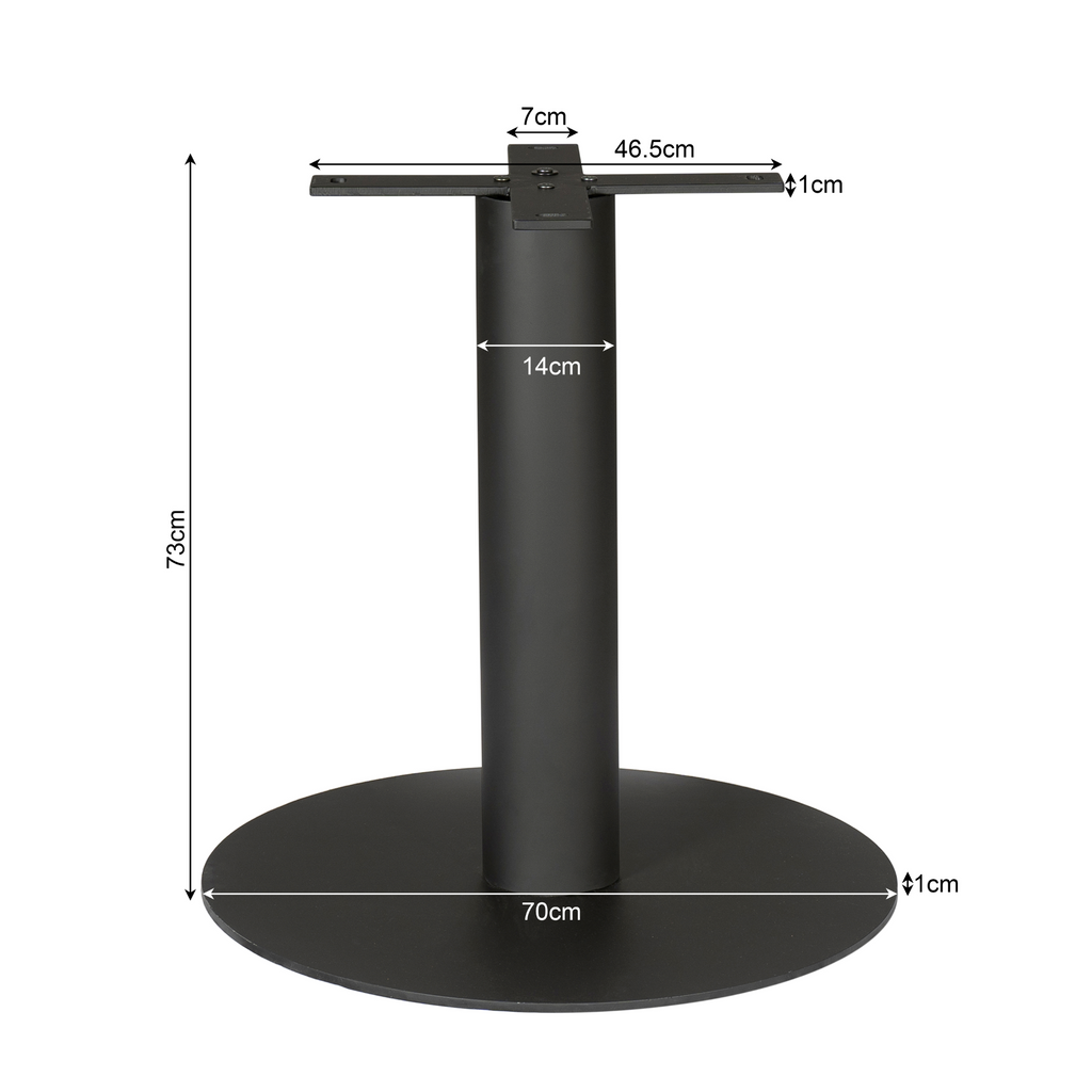 Kolompoot Metaal | Zwart | 73 cm