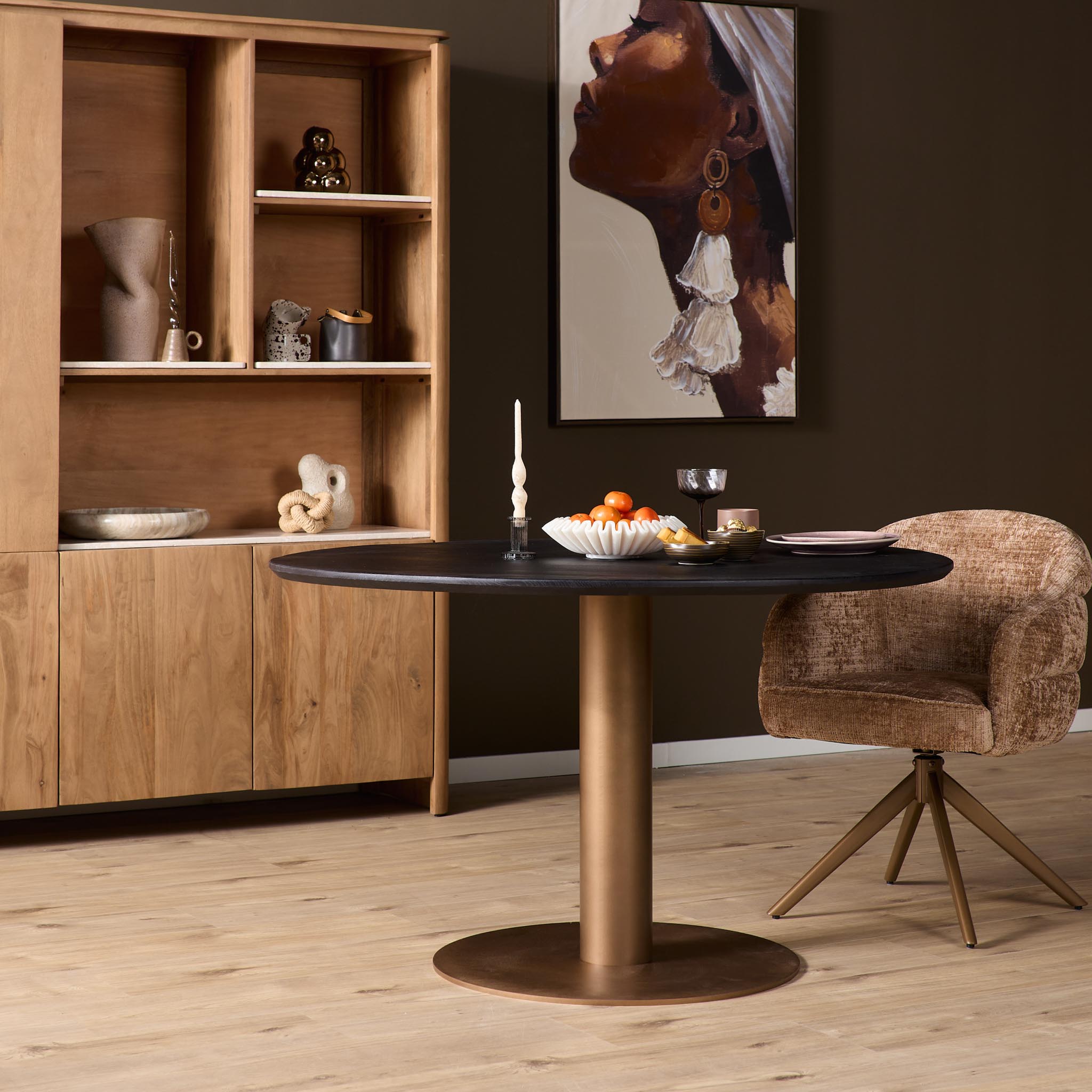 Kolompoot Metaal | Bronze finish | 70x70x73