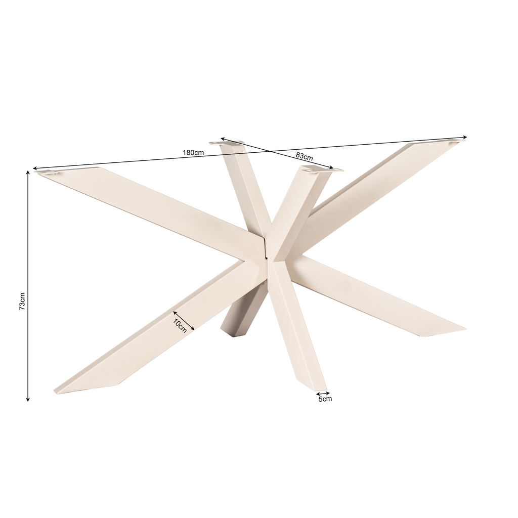 Tafelonderstel Matrixpoot | Sand Finish | 160×80