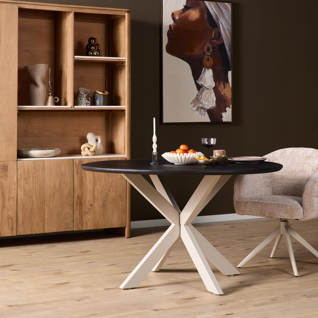 Tafelonderstel Matrixpoot | Rond | Sand finish