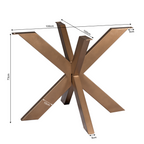 Tafelonderstel Matrixpoot | Metaal | Bronze finish