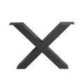 X-poot Metalen poot | Zwart | 88x10x70 cm