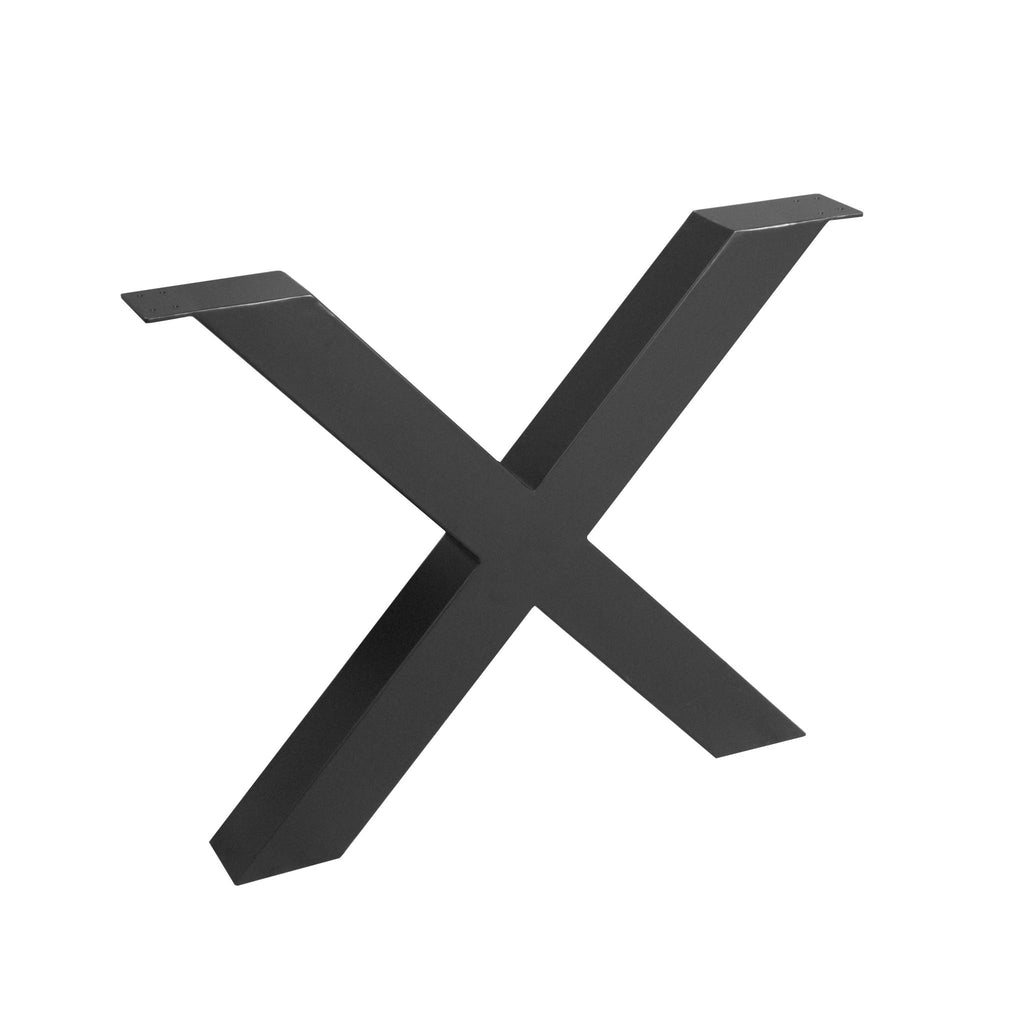 X-poot Metalen poot | Zwart | 88x10x70 cm