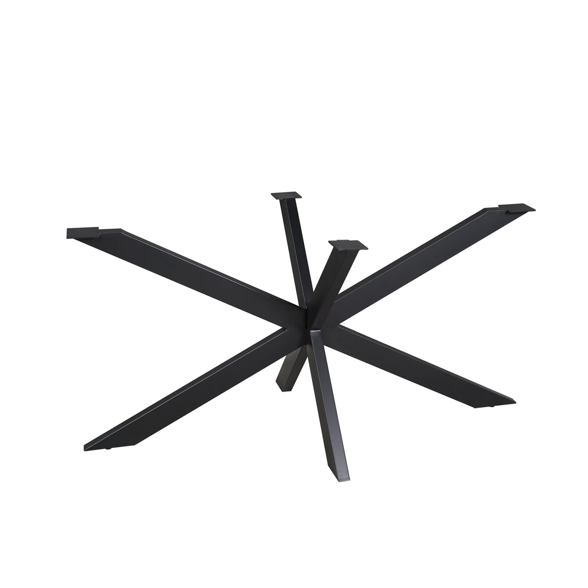 Matrixpoot zwart ovaal/rechthoek 140 cm koker 4x8 cm