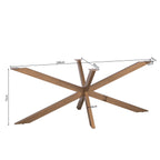 Matrixpoot Brons Ovaal/Rechthoek 190 cm Koker 4x8 cm