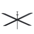 Matrixpoot Zwart Ovaal/Rechthoek 160 cm Koker 2,5x7,5 cm