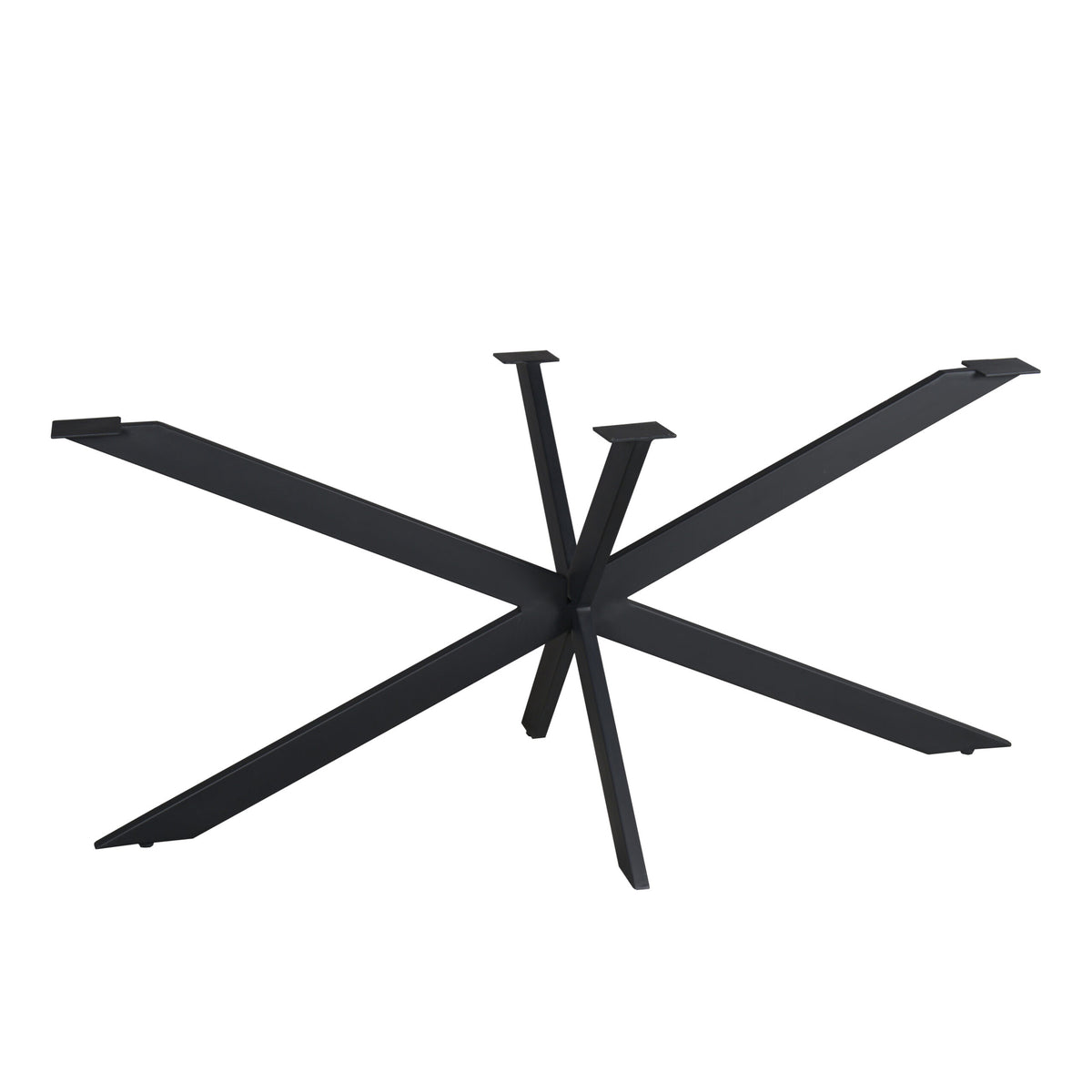 Matrixpoot Zwart Ovaal/Rechthoek 160 cm Koker 2,5x7,5 cm