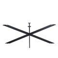 Matrixpoot Zwart Ovaal/Rechthoek 190 cm Koker 2,5x7,5 cm