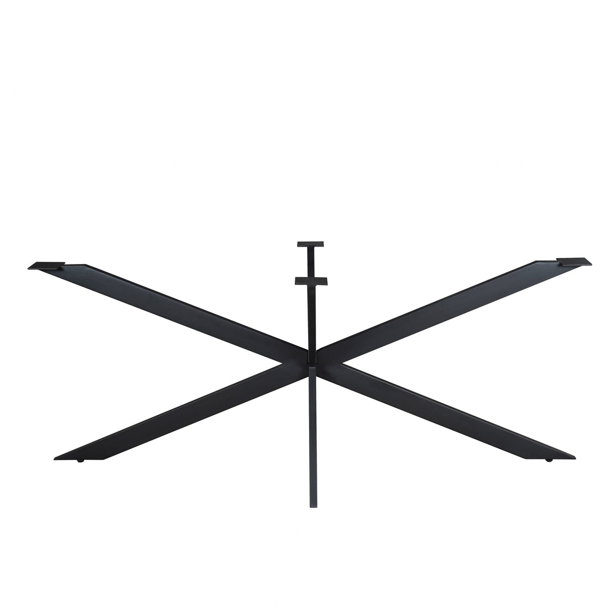 Matrixpoot Zwart Ovaal/Rechthoek 190 cm Koker 2,5x7,5 cm