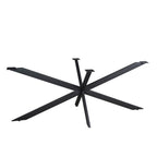 Matrixpoot Zwart Ovaal/Rechthoek 190 cm Koker 2,5x7,5 cm