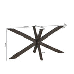 Matrixpoot Geanodiseerd Bruin Ovaal/Rechthoek 160 cm Koker 4x8 cm
