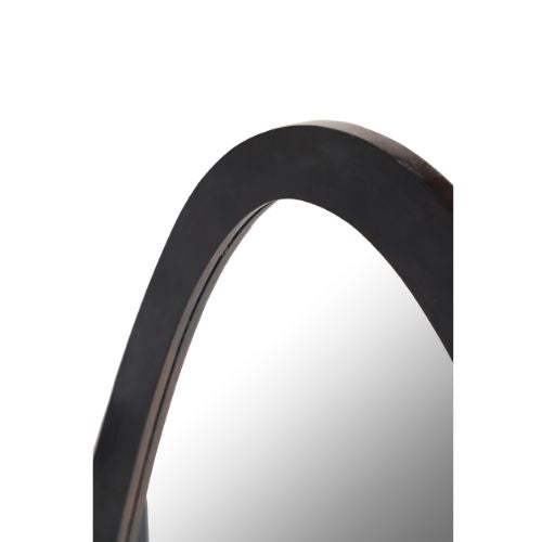 Spiegel Lou | Mangohout | Zwart lak | 70x120 cm