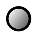 Spiegel Dide | Rond | Mangohout Zwart 40 cm