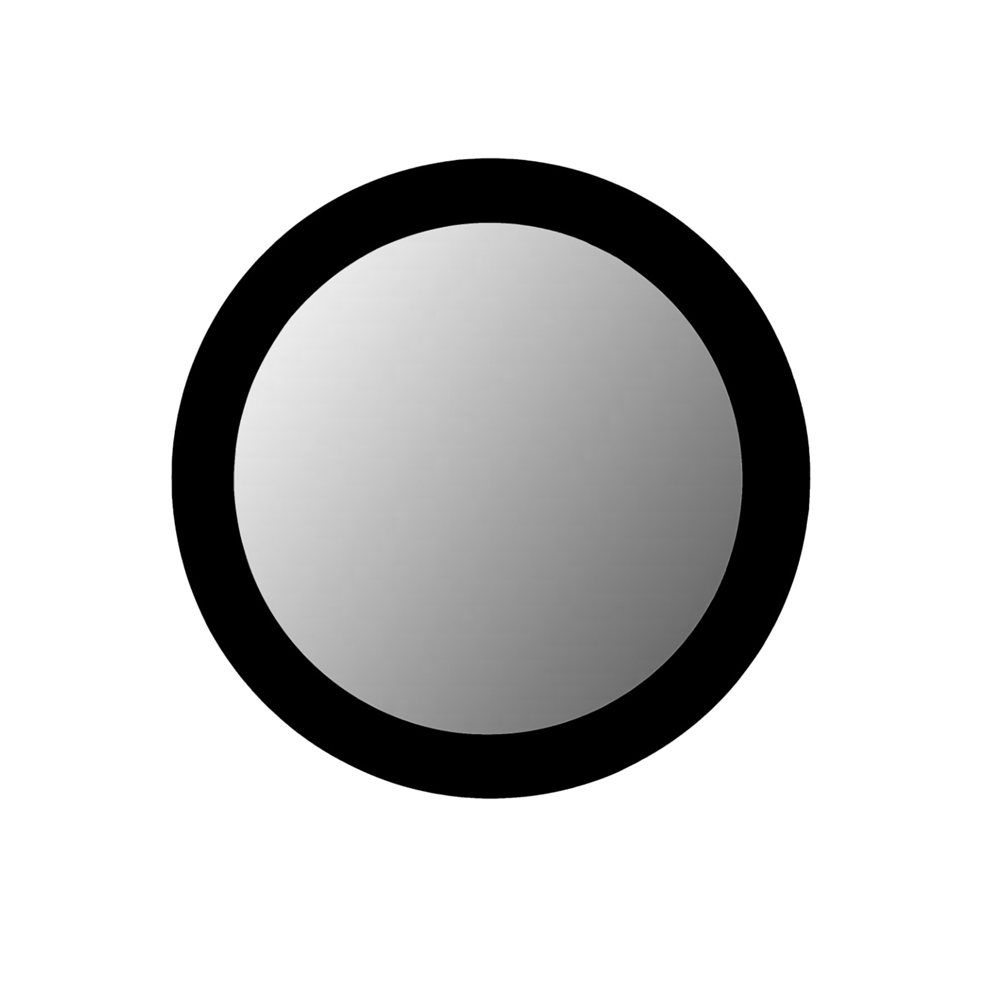 Spiegel Dide | Rond | Mangohout Zwart 80 cm