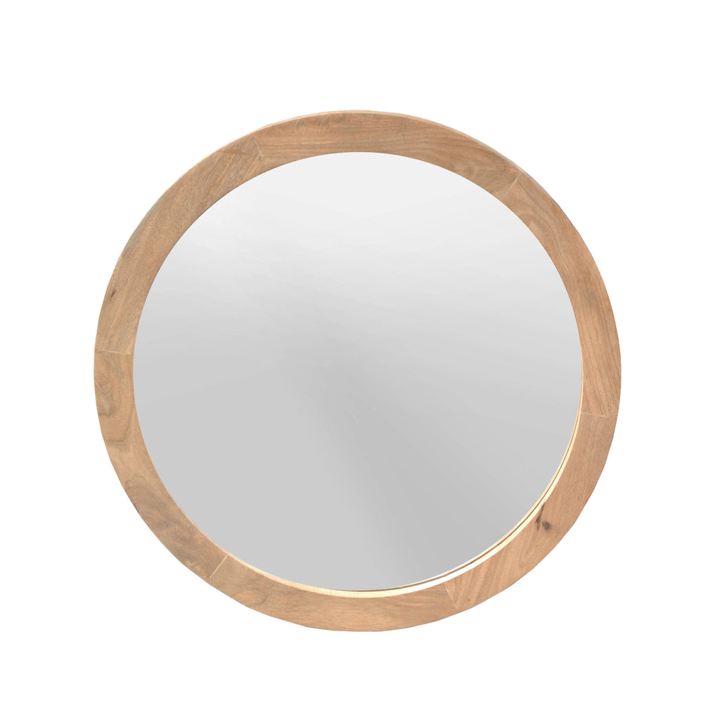 Ronde spiegel Dide Naturel Mangohout 80 cm