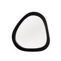 Organische spiegel Lou zwart mangohout 43 cm