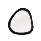 Organische spiegel Lou zwart mangohout 43 cm