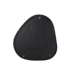 Organische spiegel Lou zwart mangohout 43 cm