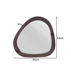 Organische spiegel Lou Bruin Mangohout 43 cm