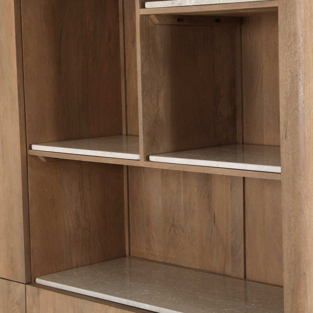 Inlegplank Vakkenkast XL Dallas Beige Marmer Set van 4
