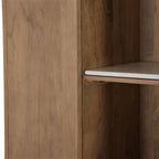 Inlegplank voor vakkenkast Dallas, beige marmer, set van 2