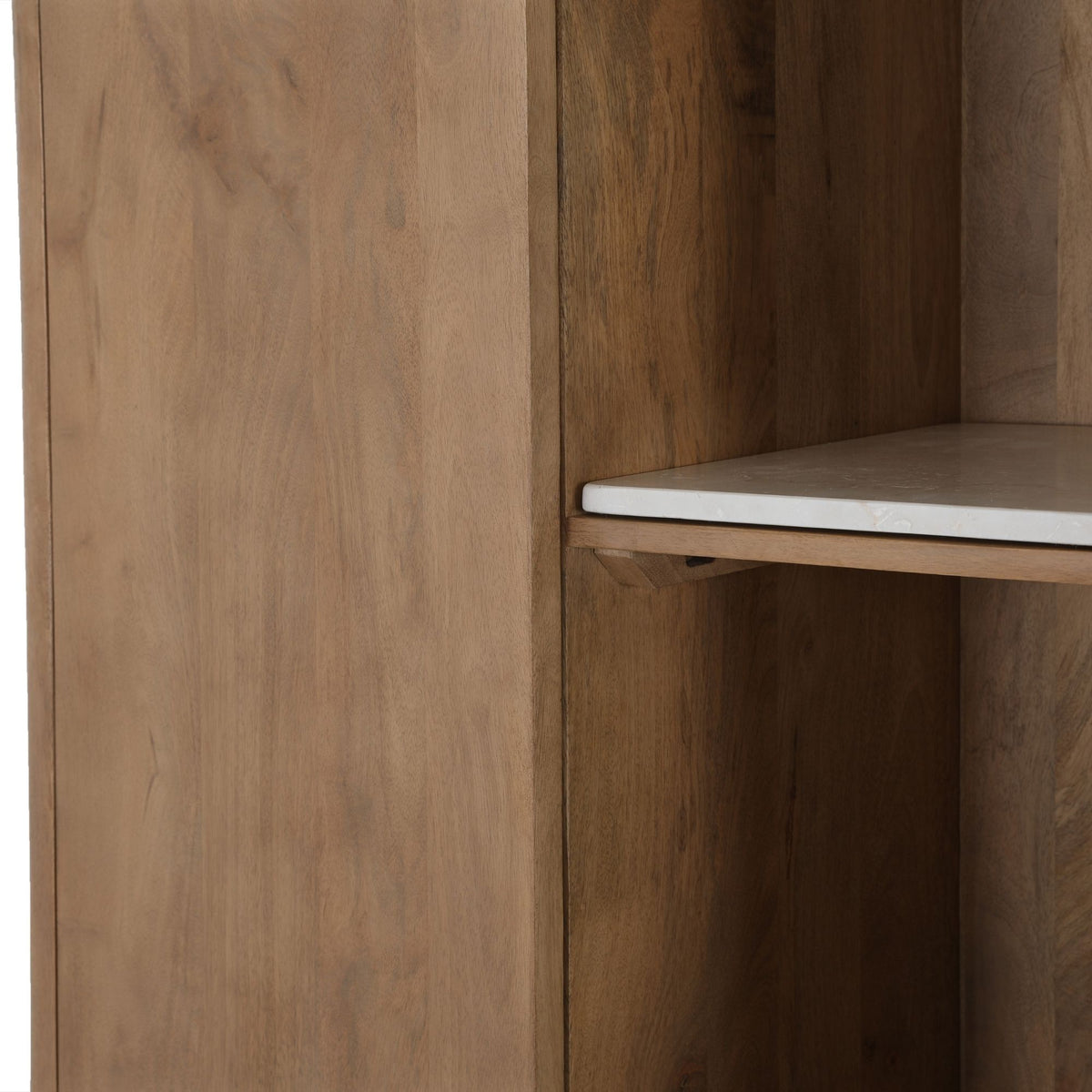 Inlegplank voor vakkenkast Dallas, beige marmer, set van 2