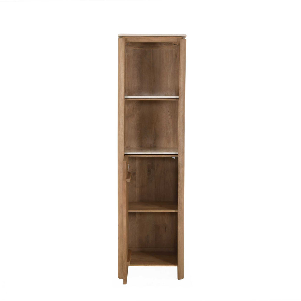 Inlegplank Boekenkast Dallas Beige Marmer Set van 2