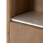 Inlegplank Boekenkast Dallas Beige Marmer Set van 2