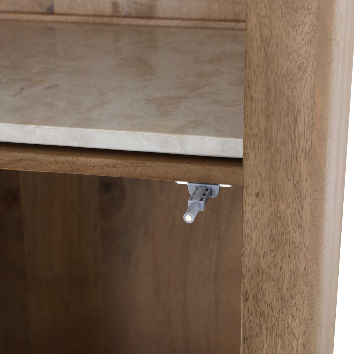 Inlegplank Boekenkast Dallas Beige Marmer Set van 2