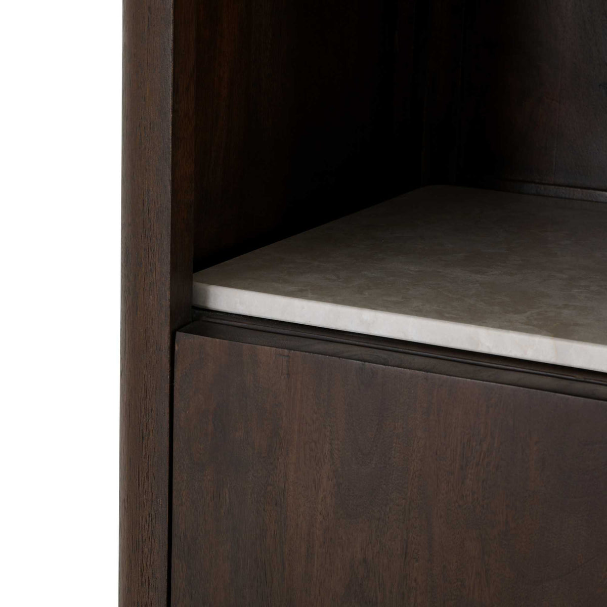 Inlegplank Boekenkast Dallas Beige Marmer Set van 2