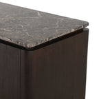 Bovenblad voor dressoir Dallas, bruin marmer, 100 cm