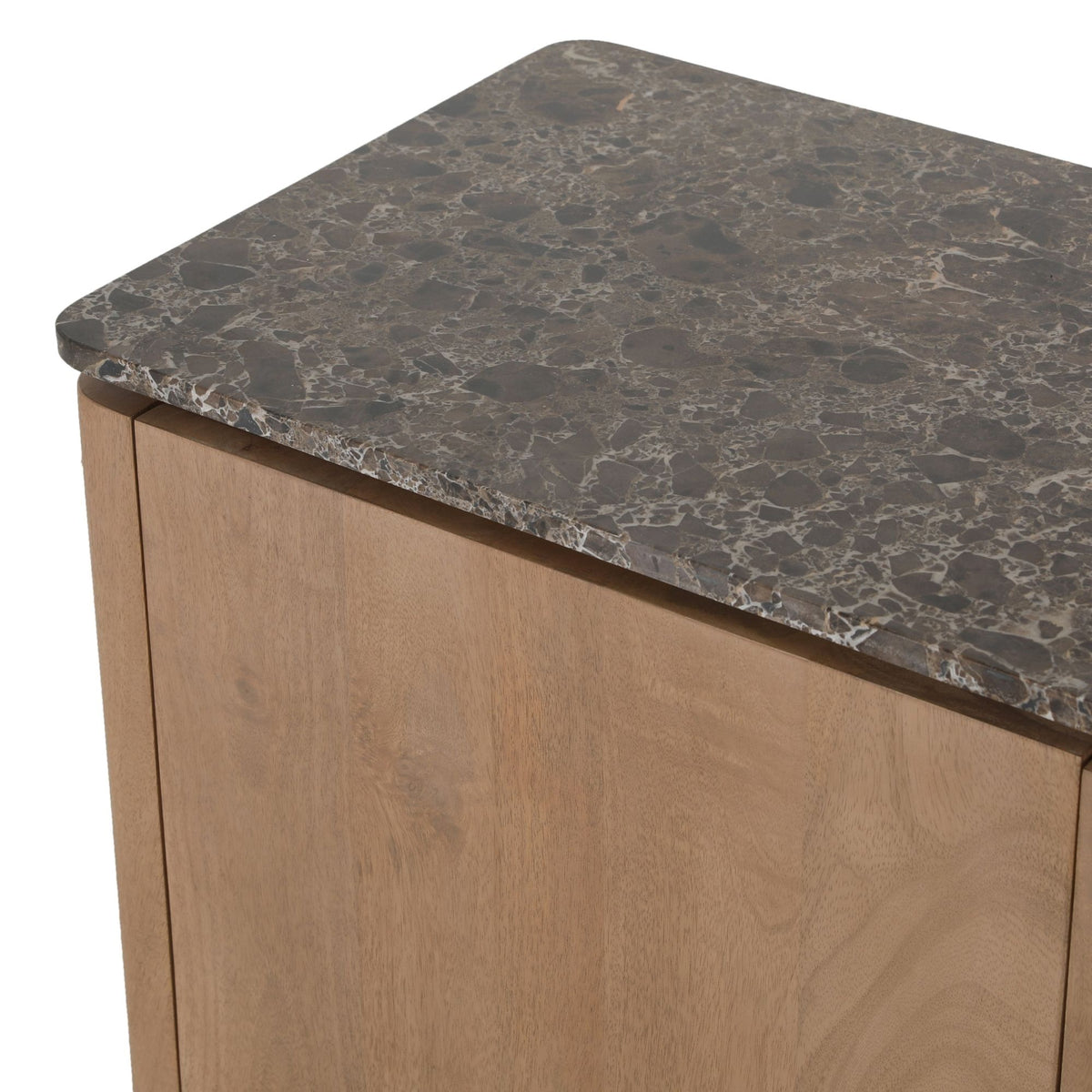 Bovenblad voor dressoir Dallas, bruin marmer, 165 cm