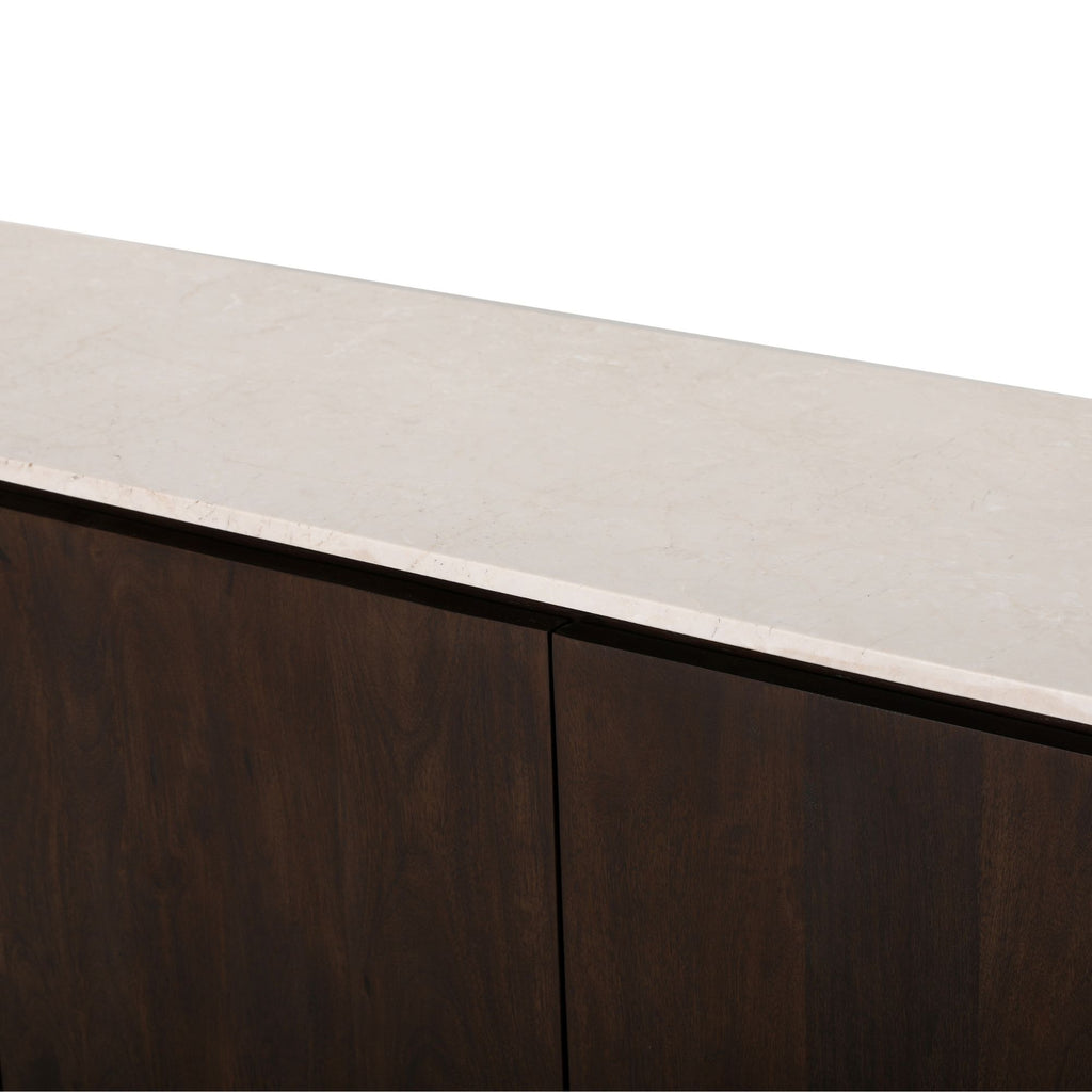 Bovenblad dressoir Dallas beige marmer 210 cm