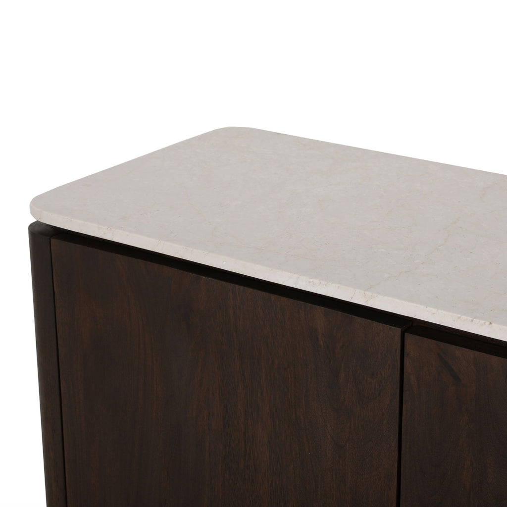 Bovenblad dressoir Dallas beige marmer 210 cm