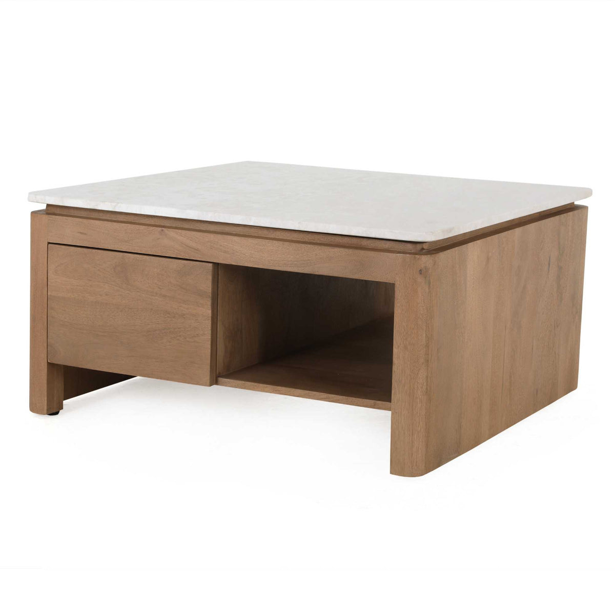 Bovenblad salontafel Dallas beige marmer