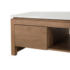 Bovenblad salontafel Dallas beige marmer